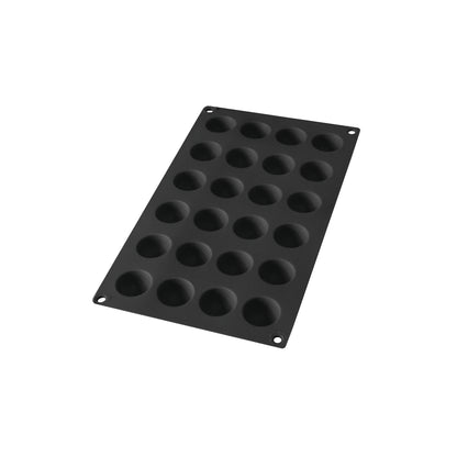 Silicone Semi-Sphere Mould, 24 Hole - Black