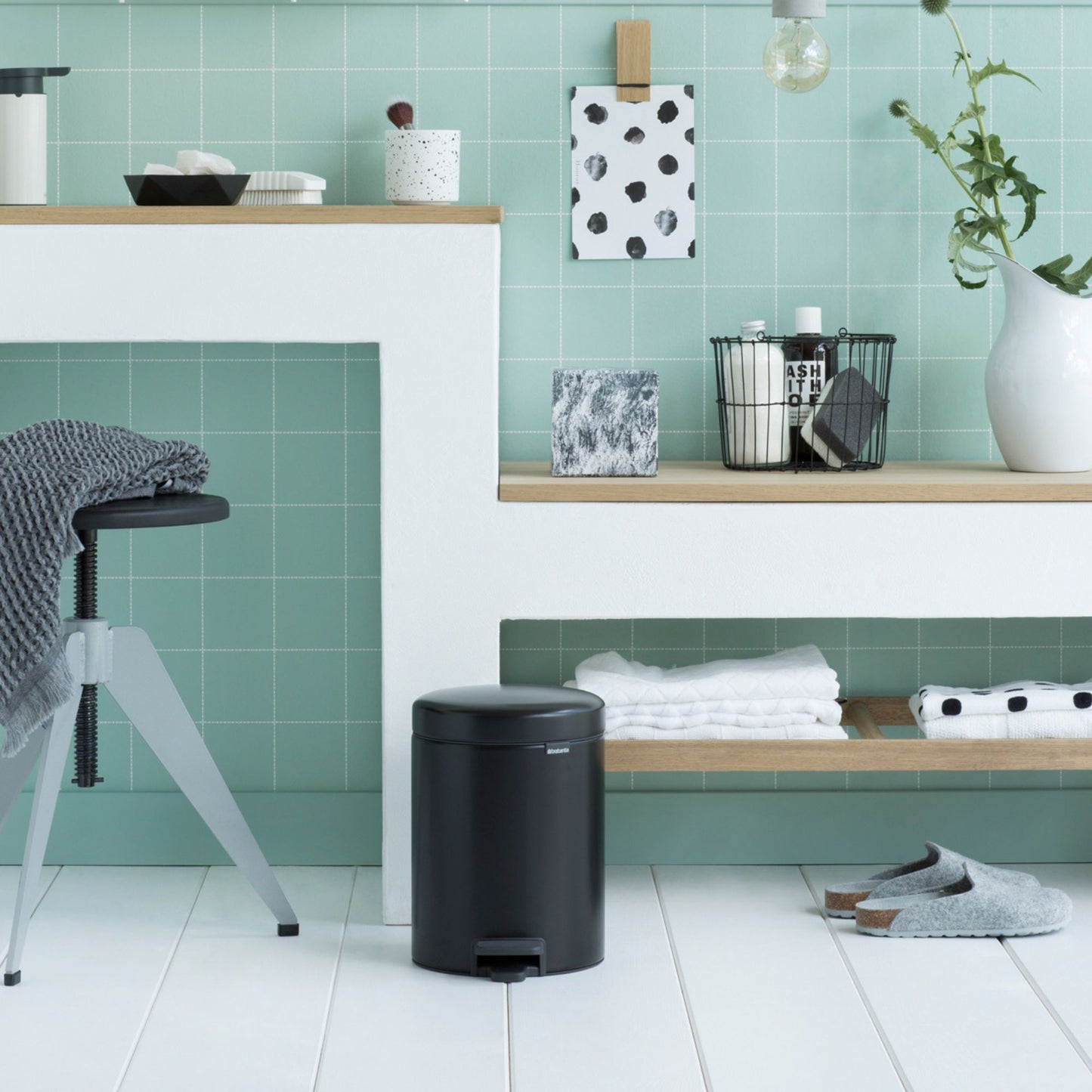 Pedal Bin NewIcon 5 Litre - Matt Black