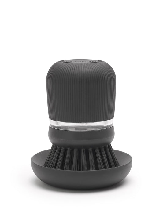 Soap Dispensing Dish Brush - Dark Grey