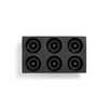 Doughnuts Mould - 6 cav - Black