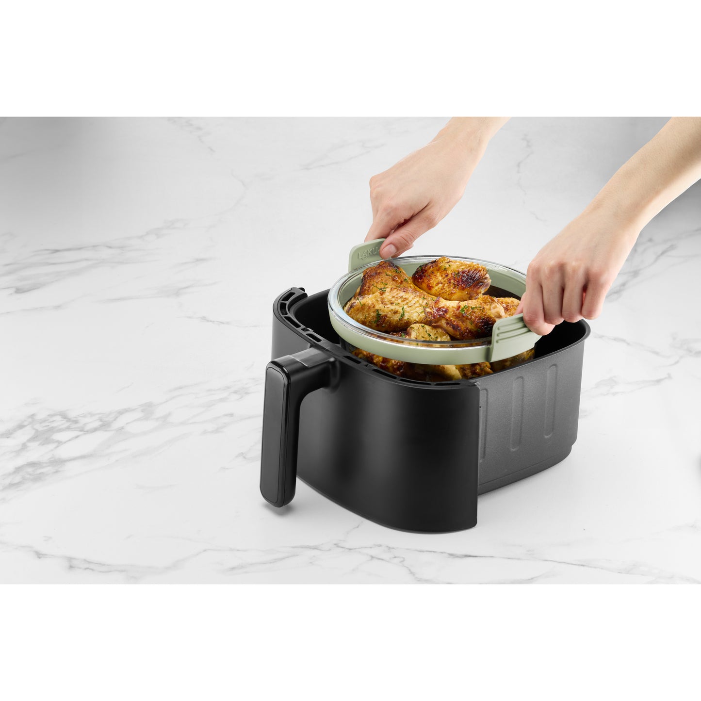 Air fryer Round Glass Dish