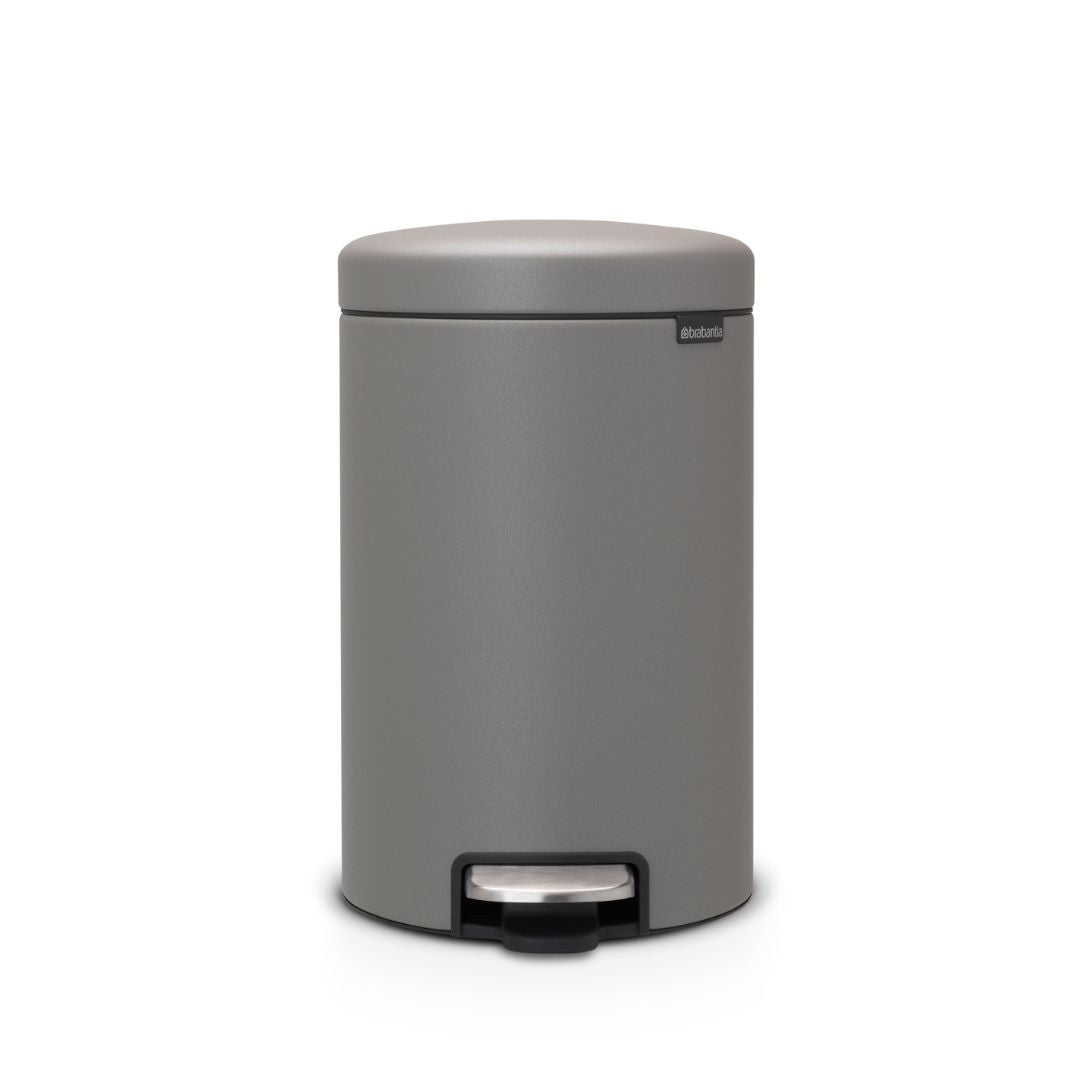 Pedal Bin NewIcon 12 Litre - Mineral Concrete Grey