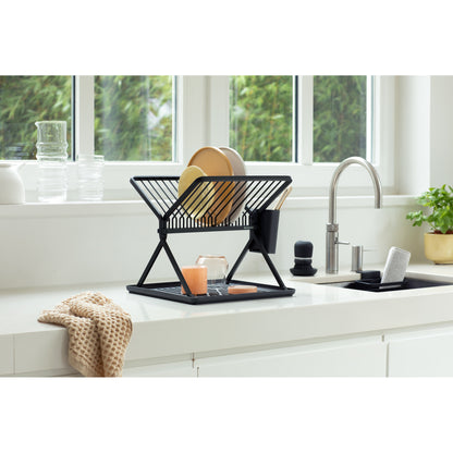 Foldable Dish Rack - Dark Grey