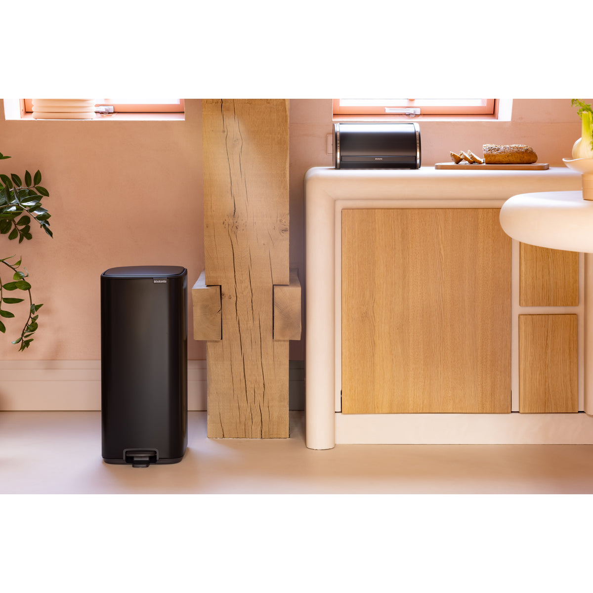 Bo Pedal Bin 30 Litre - Matt Black