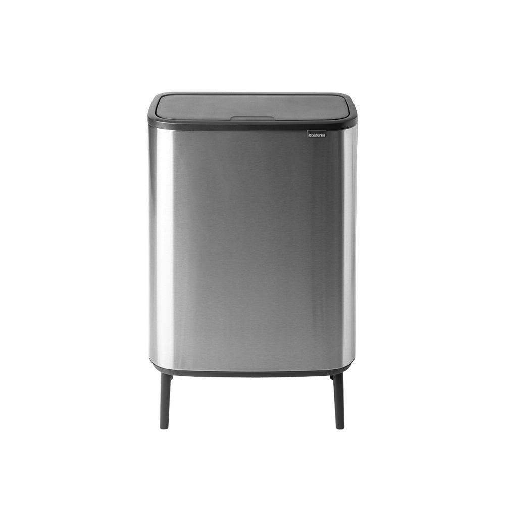Bo Touch Bin Hi 60 litre - Matt Steel Fingerprint Proof