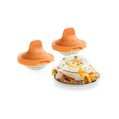 Egg Poachers Set of 2 - Orange