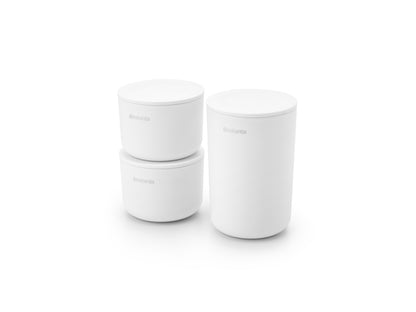 Storage Pots Set of 3 - White