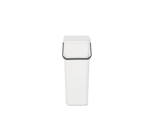 Sort & Go Waste Bin 40 litre - White