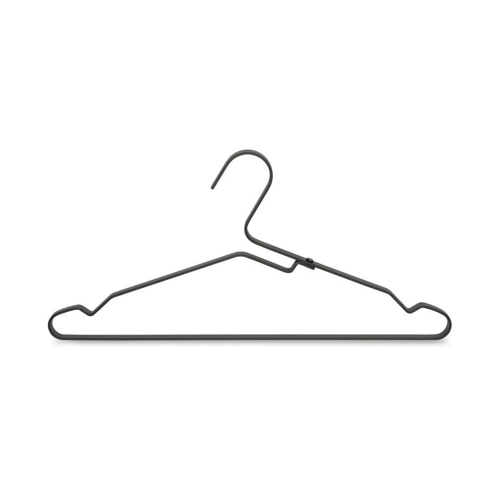 Aluminium Clothes Hanger, Set of 4 - Black