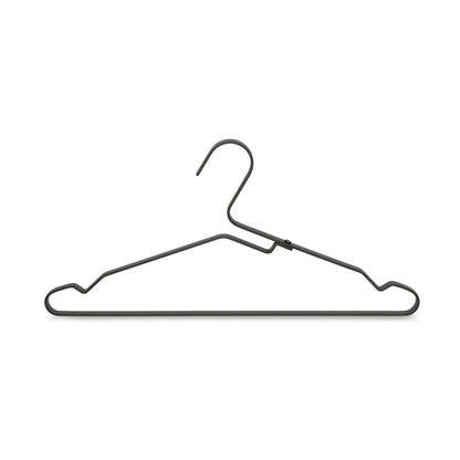 Aluminium Clothes Hanger, Set of 4 - Black