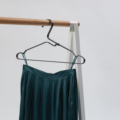 Aluminium Clothes Hanger, Set of 4 - Black