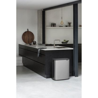 Bo Touch Bin 60 litre - Matt Steel Fingerprint Proof