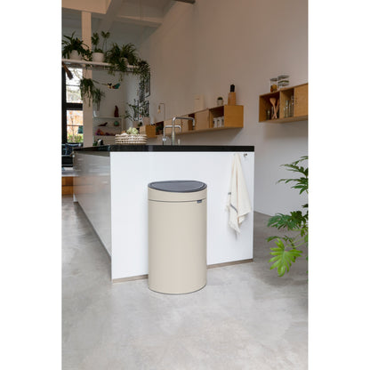 Touch Bin New 40 litre - Soft Beige