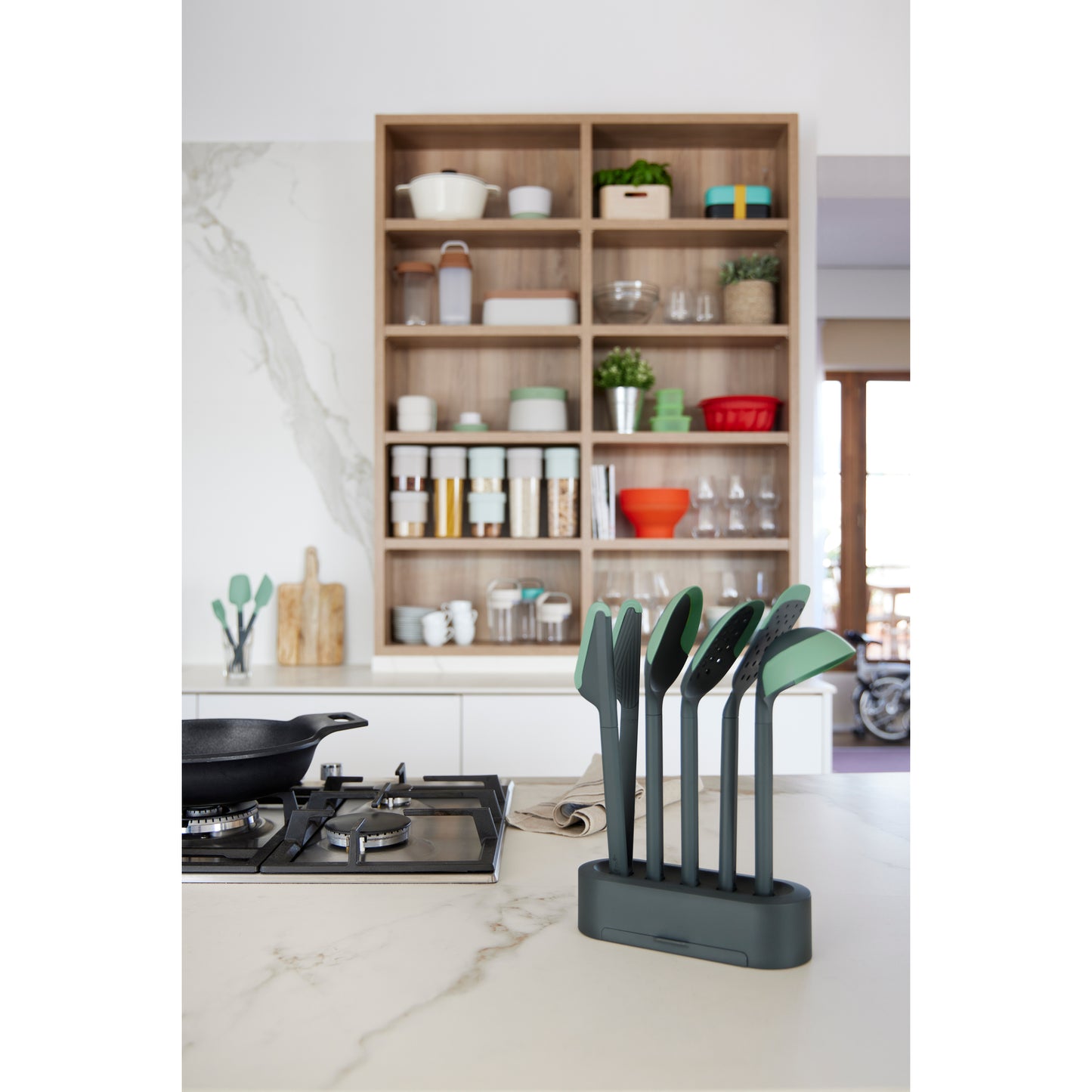 Non-Scratch Kitchen Utensils Set of 5 - Green