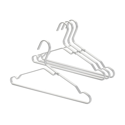Aluminium Clothes Hanger, Set of 4 - Silver