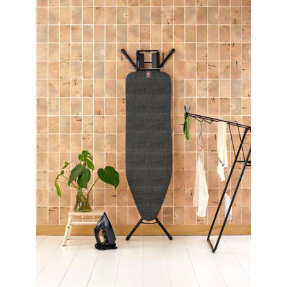 Ironing Board 124x38cm (B) Steam Iron Rest- Denim Black