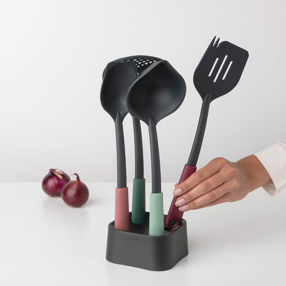 Tasty+ Kitchen Utensils Set plus Stand - Mixed Colours