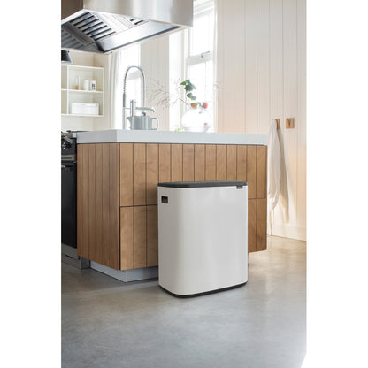 Bo Touch Bin 2 x 30 litre - White