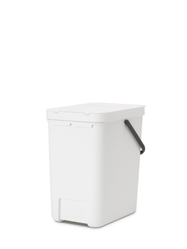 Sort & Go Waste Bin 25 litre - White