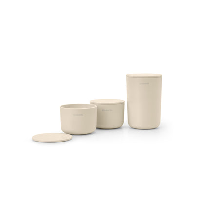 ReNew Storage Pots Set of 3 - Soft Beige