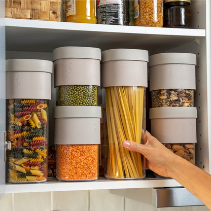 Flip Storage Food Container Large - Beige