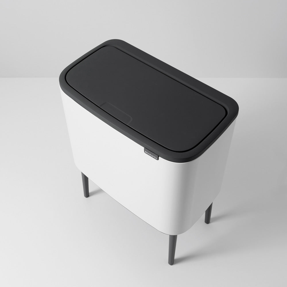 Bo Touch Bin 11 + 23 Litre - White