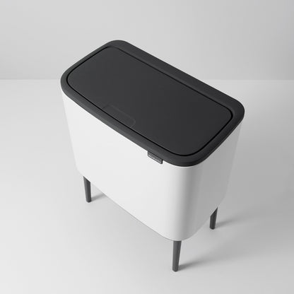 Bo Touch Bin 11 + 23 Litre - White