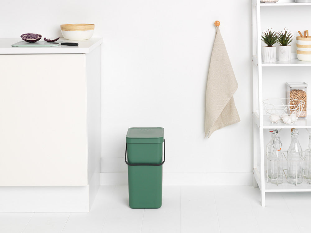 Sort & Go Waste Bin 16 litre - Fir Green