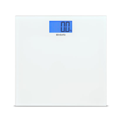 Digital Bathroom Scales, Battery Powered - White