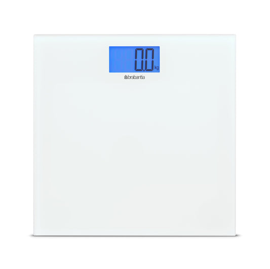 Digital Bathroom Scales, Battery Powered - White