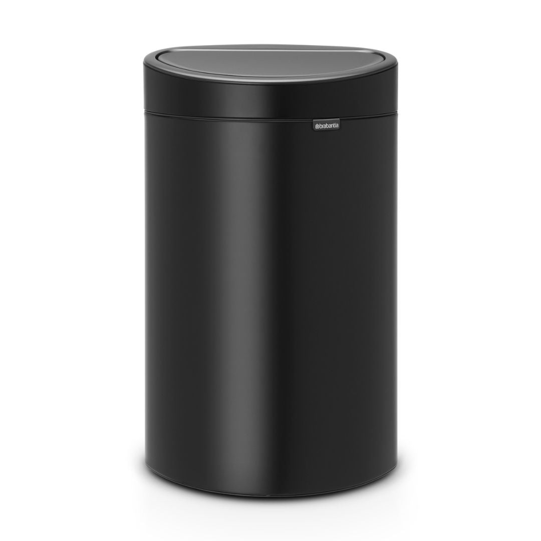 Touch Bin New 40 litre - Matt Black