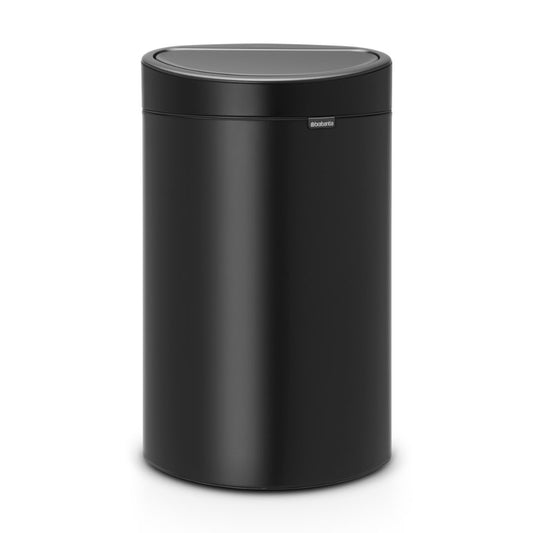 Touch Bin New 40 litre - Matt Black