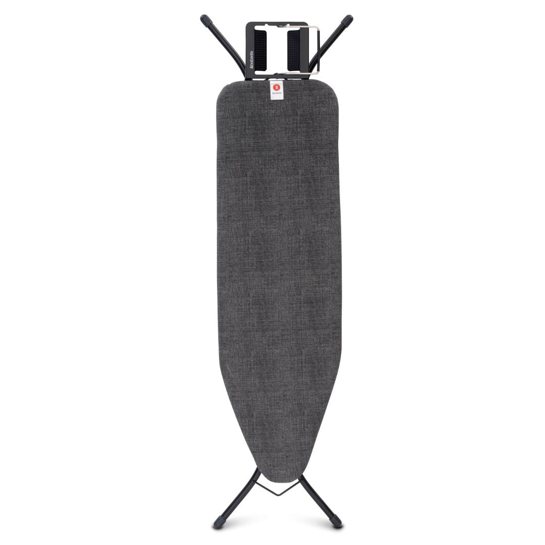 Ironing Board 124x38cm (B) Steam Iron Rest- Denim Black