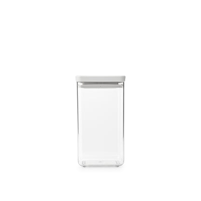 Tasty+ Square Canister 1.6 litre - Light Grey Lid