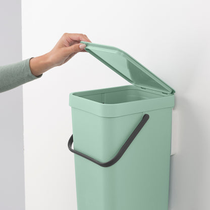 Sort & Go Waste Bin 12 litre - Jade Green