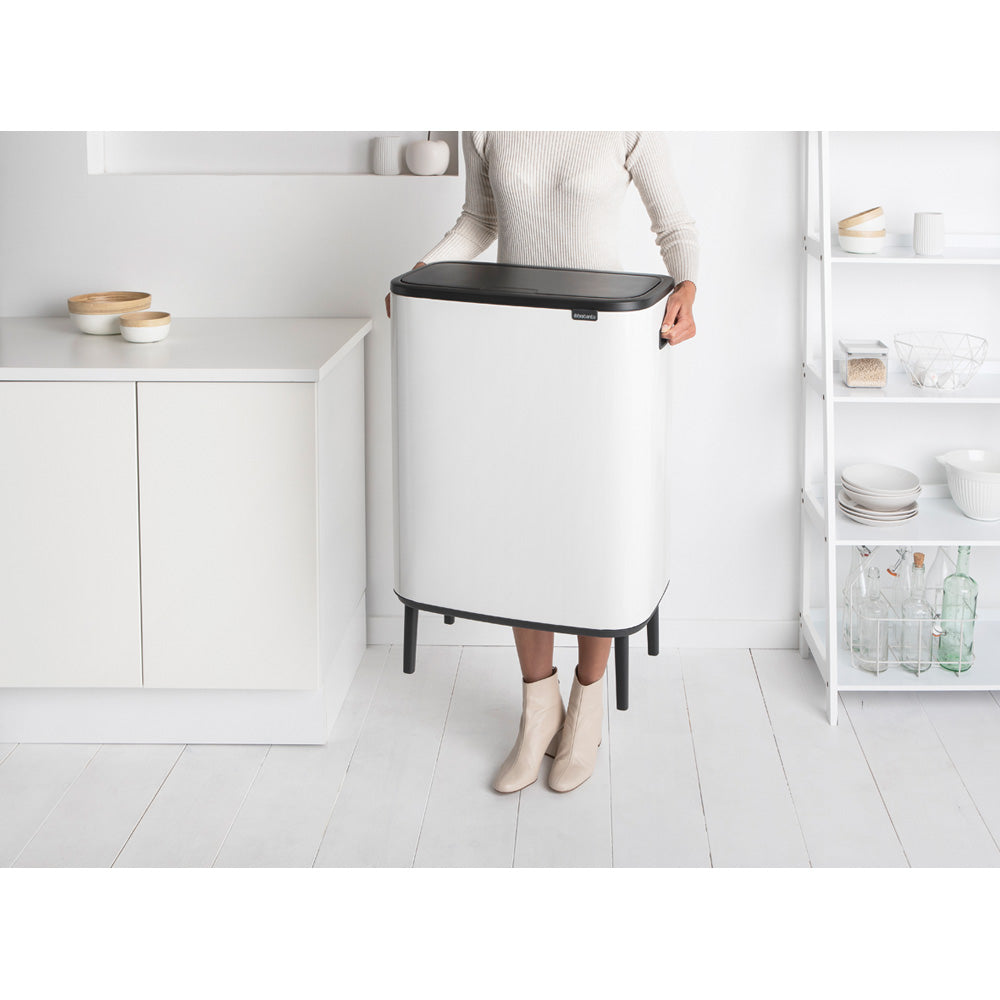 Bo Touch Bin Hi 60 litre - White