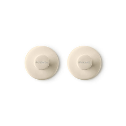 ReNew Towel Hooks, set of 2, screws and tape included - Soft Beige