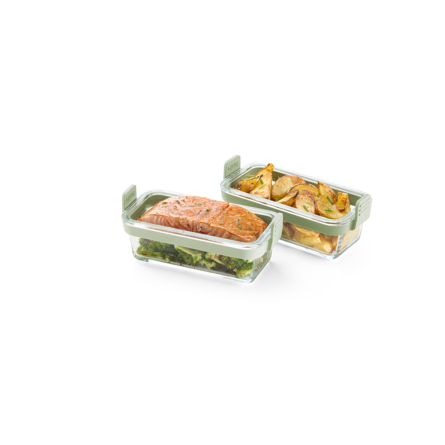 Air fryer Dual rectangular Glass Dishes Set of 2