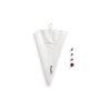 Reusable Piping Bag Set with 3 Nozzles - Transparent