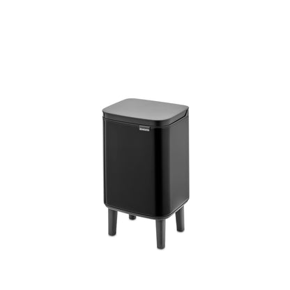 Bo Waste Bin Hi 4 litre - Matt Black