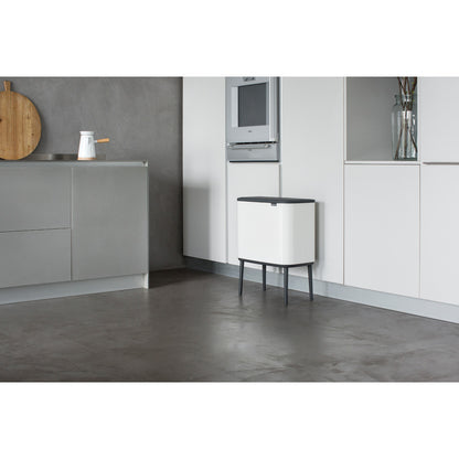 Bo Touch Bin 3 x 11 Litre - White