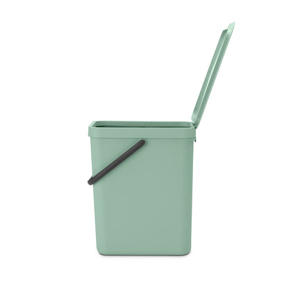 Sort & Go Waste Bin 25 litre - Jade Green