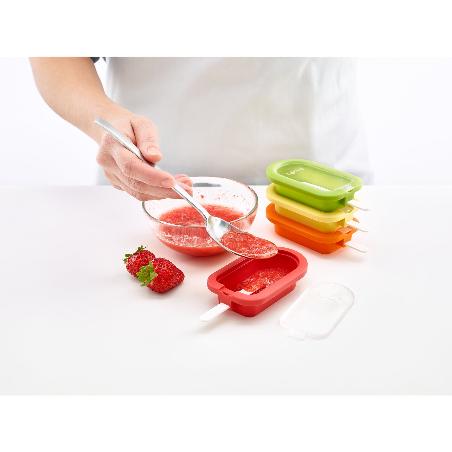 Stackable Ice Lolly Moulds Set of 4 - Mixed