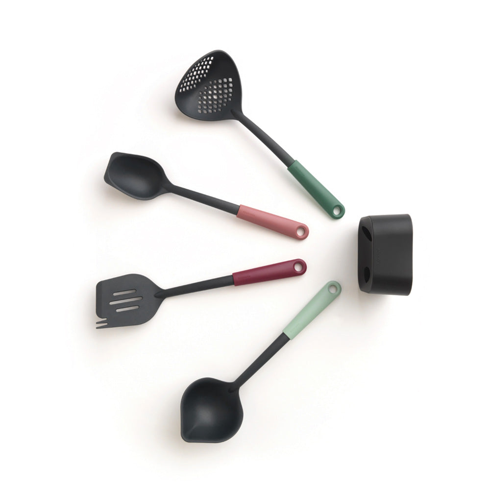 Tasty+ Kitchen Utensils Set plus Stand - Mixed Colours