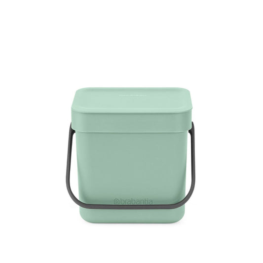Sort & Go Waste Bin 3 litre - Jade Green