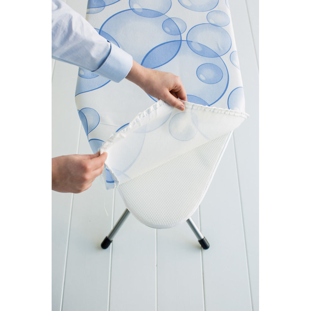Ironing Board Cover (C) 124x45cm, Complete Set PerfectFlow - Bubbles