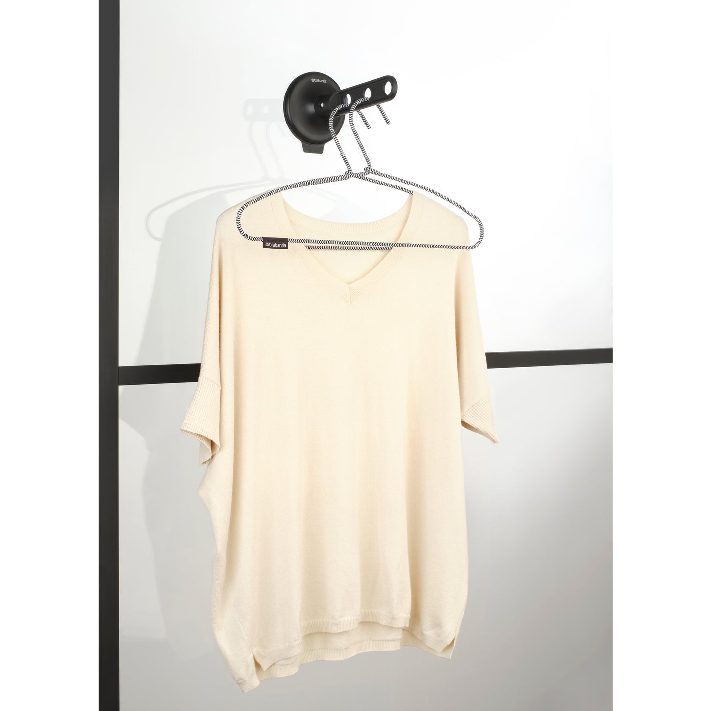 Clothes hook with Suction Cup - Black