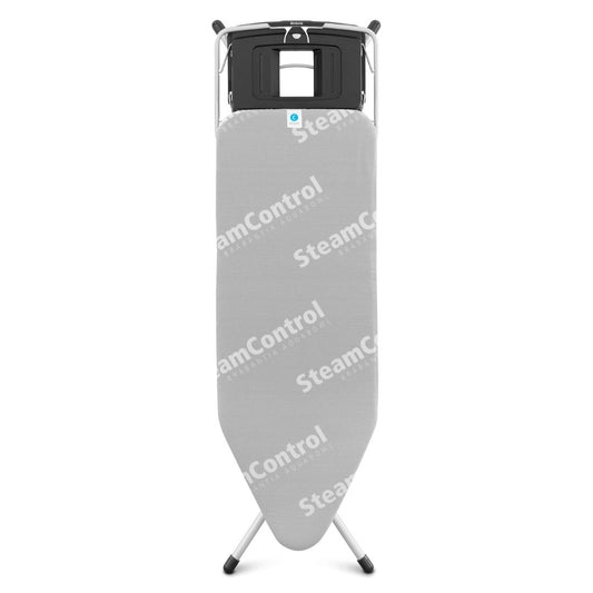 Ironing Board 124x45cm (C) Foldable Steam Unit Holder Steam Control with Aqua Bowl