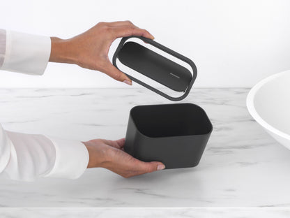 MindSet Bathroom Waste Caddy - Dark Grey