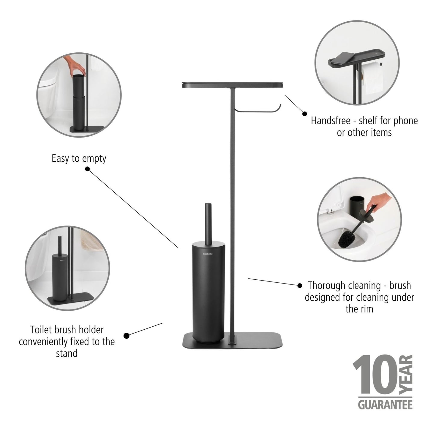 MindSet Toilet Butler - Mineral Grey